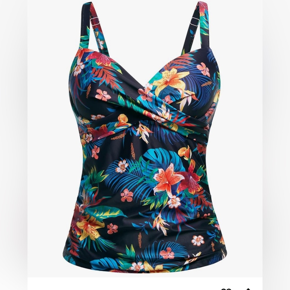 Holipick Tropical Floral Swim Coverup
